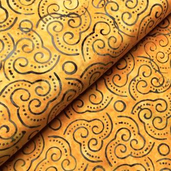 ORANGE - Beach Ball - Batikstoff aus Indonesien